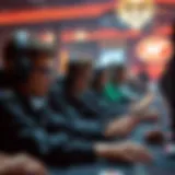 Competitive gaming scene showcasing skilled players