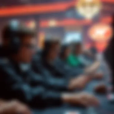 Competitive gaming scene showcasing skilled players