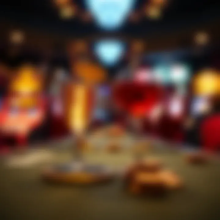 Visual representation of the correlation between drinks and gaming behavior