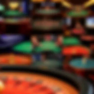 Collage of different table games available online