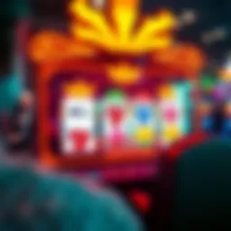 Virtual casino interface displaying slot games