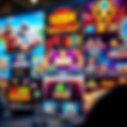 A vibrant collage showcasing various mobile and PC games that offer cash rewards.