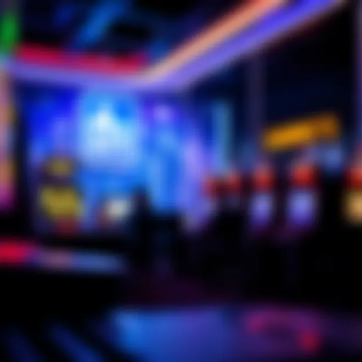 A sleek design of a virtual reality game scene illustrating the future of no-download gaming experiences.