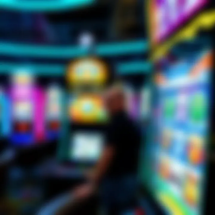 Exciting gameplay of online slots on a vibrant screen