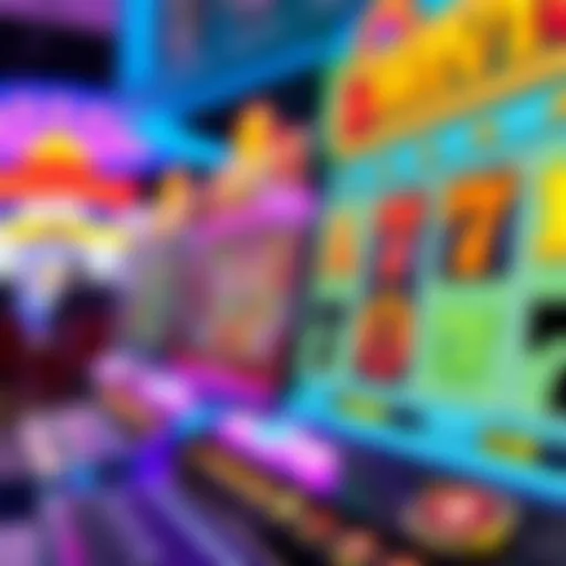 Colorful online casino slot game interface