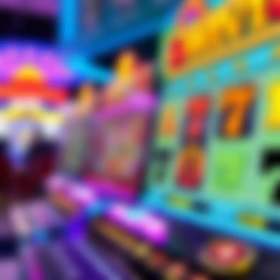 Colorful online casino slot game interface