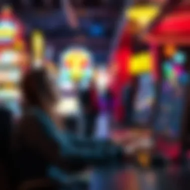 User experiencing free slot games on a computer