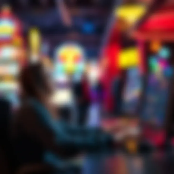 User experiencing free slot games on a computer