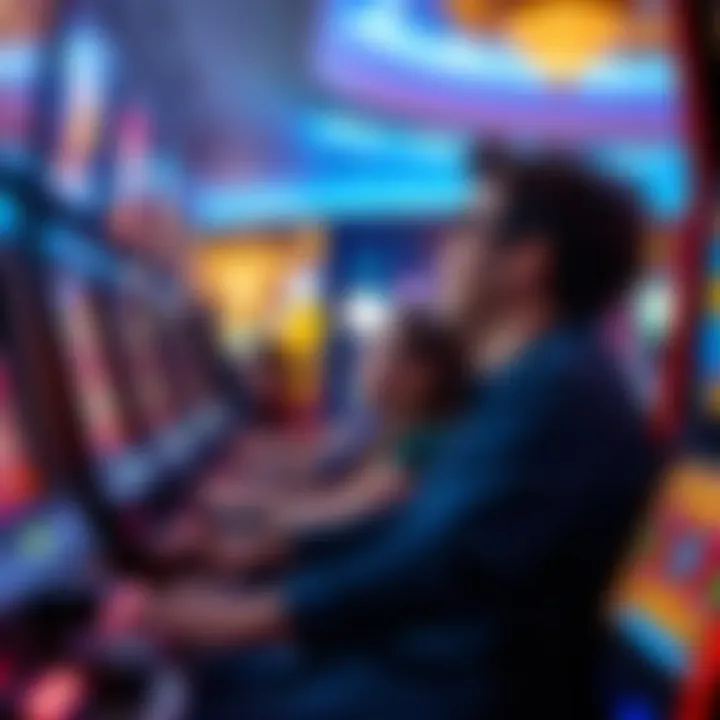 Engaging Gaming Experience Gamer enjoying free slot play experience