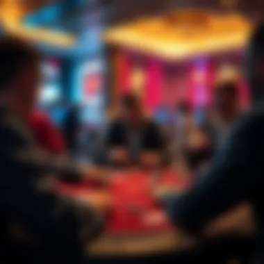 An engaging visual of players strategizing during a game of Texas Hold'em.