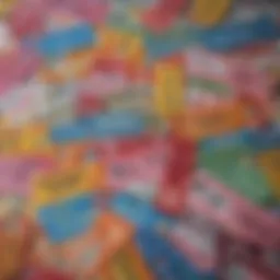 Colorful array of Georgia Lottery scratch-off tickets