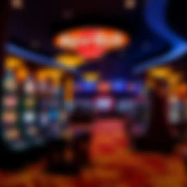 Vibrant gaming floor filled with various slot machines and gaming tables