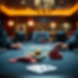 A stylish poker setup with innovative game materials