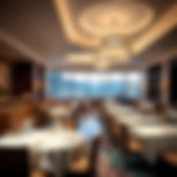 A stunning view of Lago's elegant interior showcasing contemporary design elements