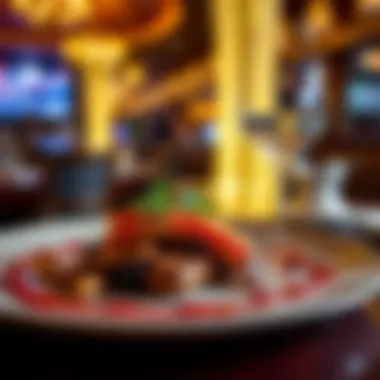 Gourmet dish showcasing fine dining