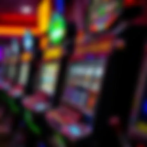 A classic slot machine with vintage design and bright colors