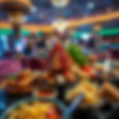 Egyptian Culinary Delights A lavish spread of traditional Egyptian cuisine