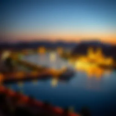 Nile River at Twilight Luxor's breathtaking view of the Nile River at dusk