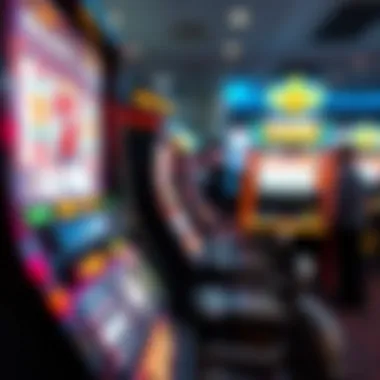 Detailed view of a major cash slot machine showcasing its intricate design