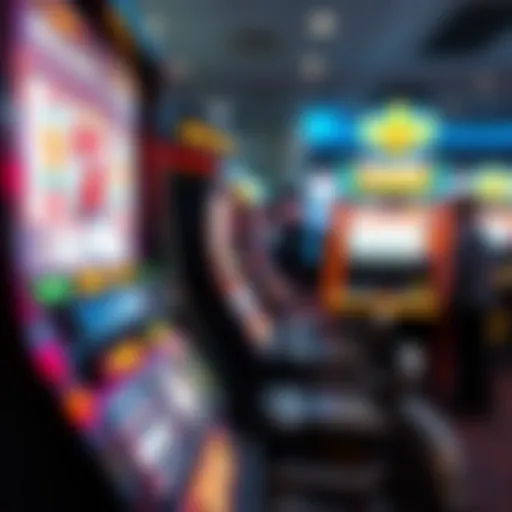 Detailed view of a major cash slot machine showcasing its intricate design