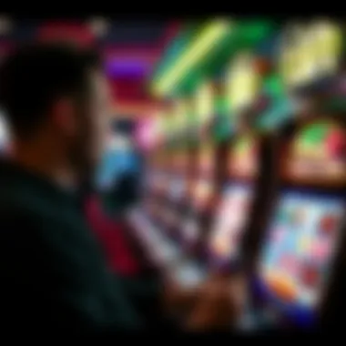 Psychological aspects of gambling illustrated through visuals