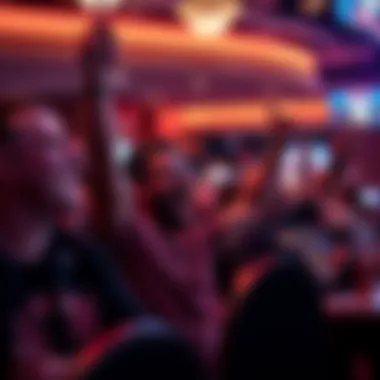 Fans celebrating a winning bet