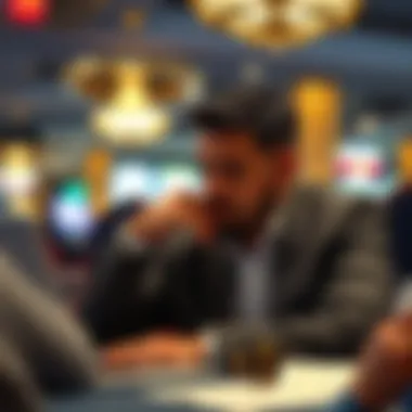 A thoughtful individual analyzing betting strategies