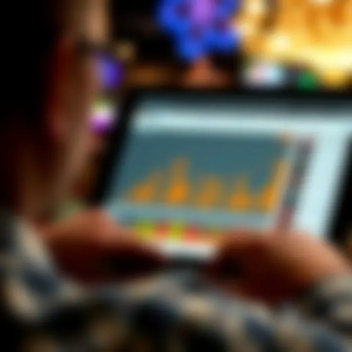 Analyzing user engagement metrics on a tablet