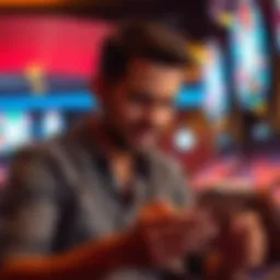 Engaging with a financial app on a smartphone