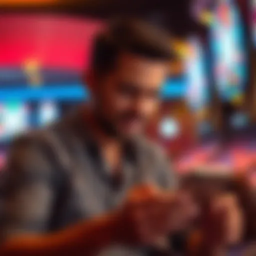 Engaging with a financial app on a smartphone