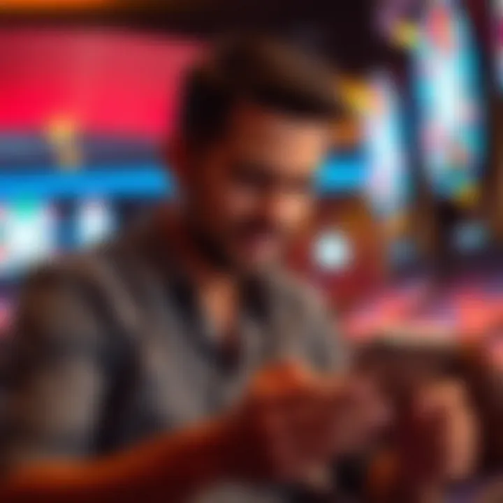 Engaging with a financial app on a smartphone