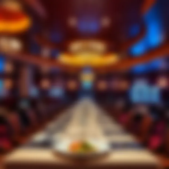 Dining Experience at the Casino Elegant dining area within the casino featuring diverse culinary options