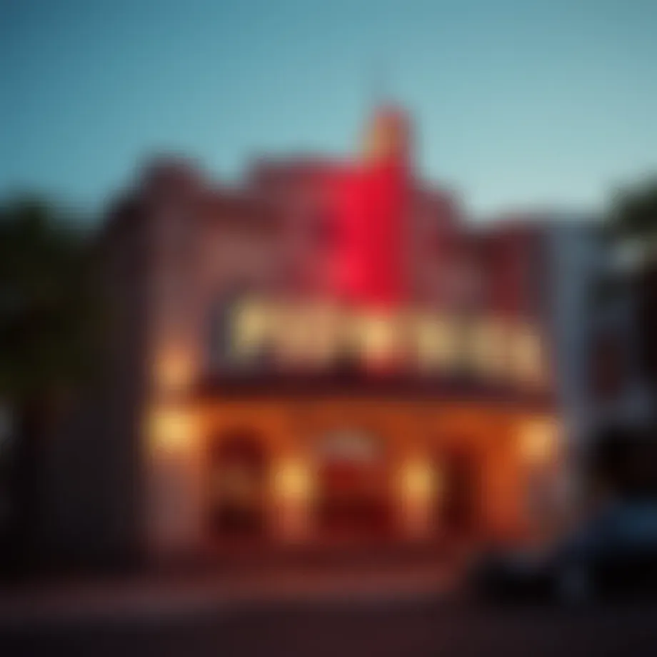 Historic exterior of New Pioneer showcasing its architectural charm