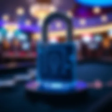 A digital lock symbolizing security measures in online gambling.