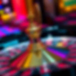 Penny roulette wheel with vibrant colors