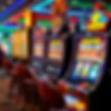 A vibrant display of quick hit slots featuring various themes and symbols