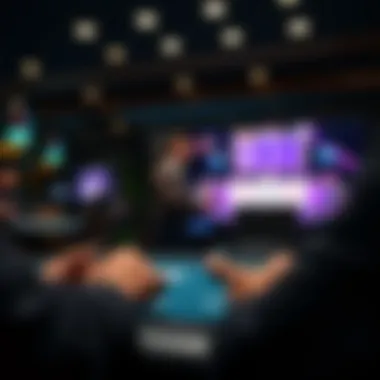 Engaging interface of an online poker game