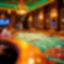 Elegant craps table showcasing rich materials and craftsmanship