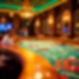 Craftsmanship and Elegance in Craps Tables Elegant craps table showcasing rich materials and craftsmanship