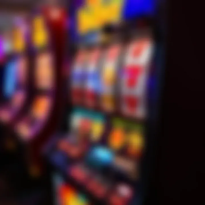 Detailed view of the Red Ruby Slot Machine showcasing its vibrant graphics and design elements