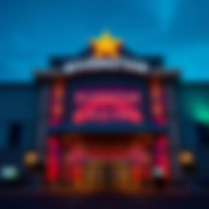 Riverstar Casino's vibrant entrance showcasing its impressive architecture