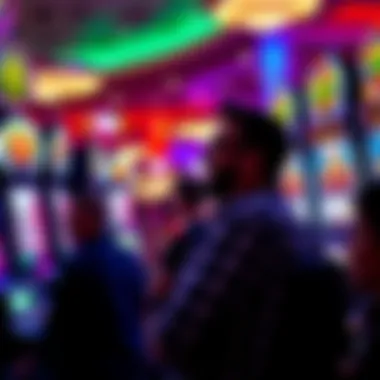 A vibrant casino environment filled with enthusiastic players engaged in slot games