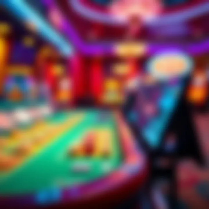 Conceptual image of online gambling environment with cash apps
