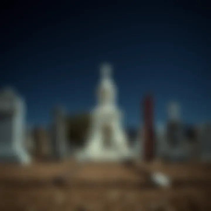 Creepy cemetery in Las Vegas