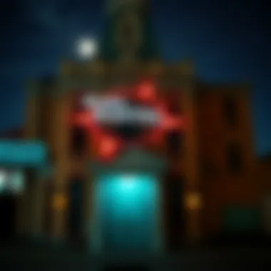 Spooky historical building in Las Vegas