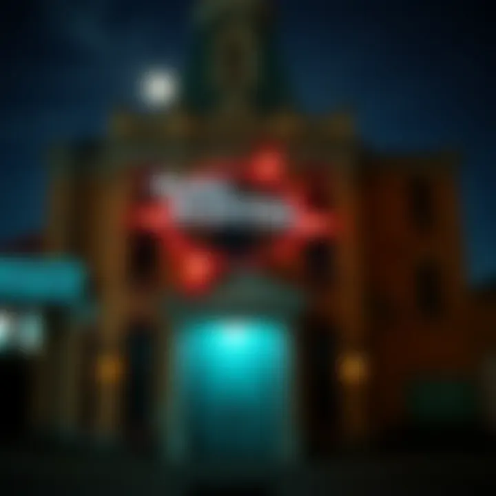 Spooky historical building in Las Vegas