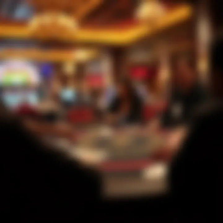 Dramatic blackjack game in action