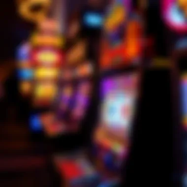 Vibrant slot machine display