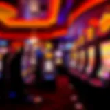 Exciting Casino Experience A vibrant casino floor filled with slot machines