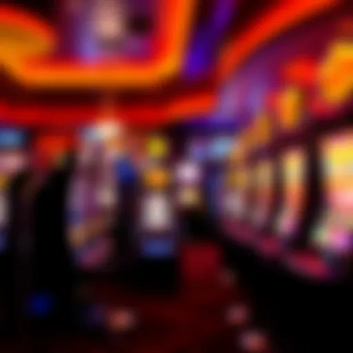 Exciting Casino Experience A vibrant casino floor filled with slot machines
